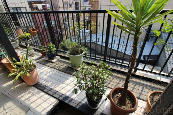 大野ハイツのバルコニー