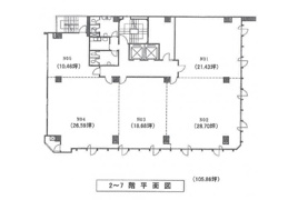 事務所物件の間取り