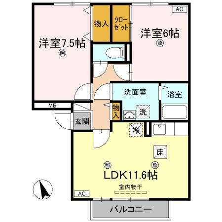 グレイスフルＹ　Ｂ棟のイメージ