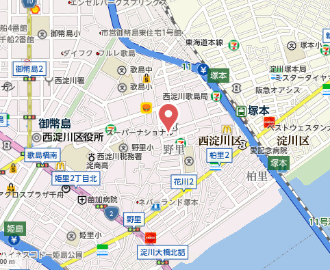 メゾン阪神の地図