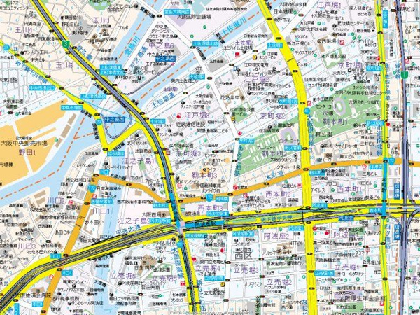 【プレサンス京町堀ノースの地図】