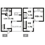 糟屋郡志免町南里の戸建ての間取り