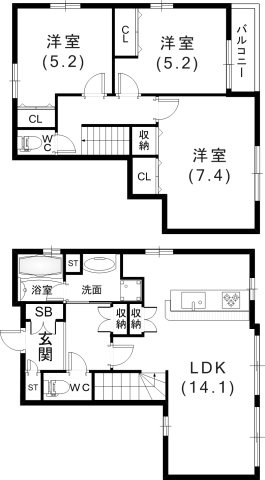 間取り：228059308478