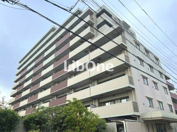 ライオンズマンション原木中山駅前の外観