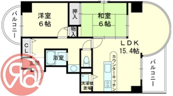 ノイメゾン京町堀の間取り