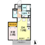 Ｇ－ｒｏｏｍ飯柄(ジールームイイガラ)Ａ棟の間取り