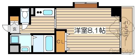 インベスト北梅田の間取り