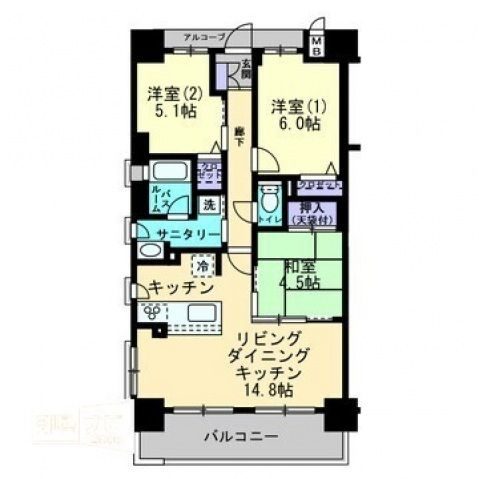 高松市末広町 10階建 築14年のイメージ