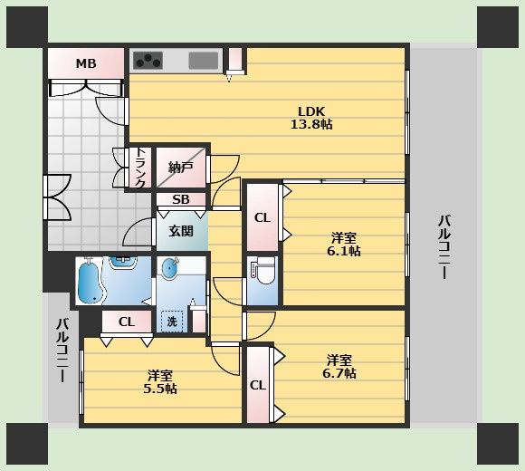 間取り：227102396073