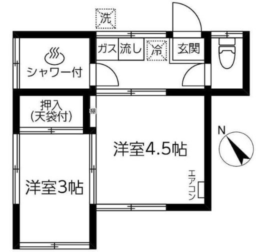 高橋ハイツの間取り