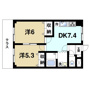 マンション南京終の間取り