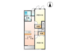 リバード酒井原の間取り
