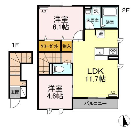 小平市鈴木町2丁目&nbsp;2階建&nbsp;築5年のイメージ