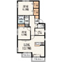 Bridge Court浜田山 WESTの間取り