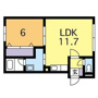 シティーハウスＮ６の間取り