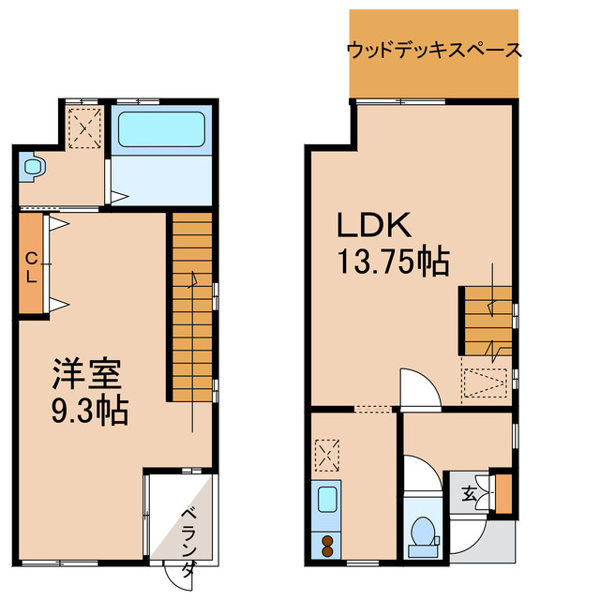 【メゾンドEXE　Ⅱの間取り】
