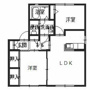 揖保郡太子町東南のアパートの間取り