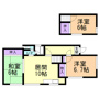 鷲別町６丁目３２－４借家の間取り