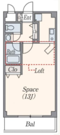 モンサンルージュの間取り