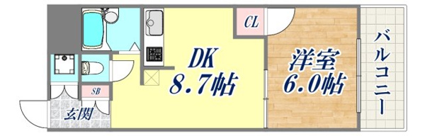 花隈ダイヤハイツの間取り