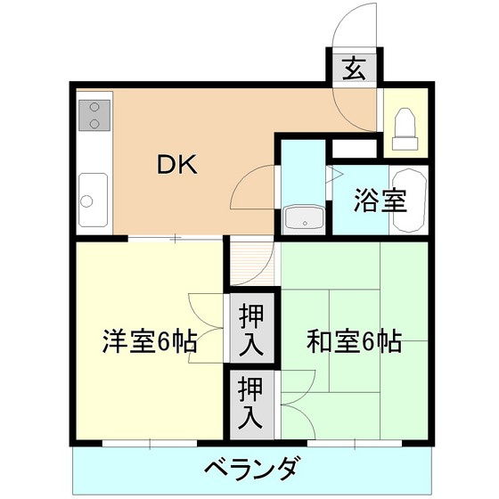【立田町マンションの間取り】