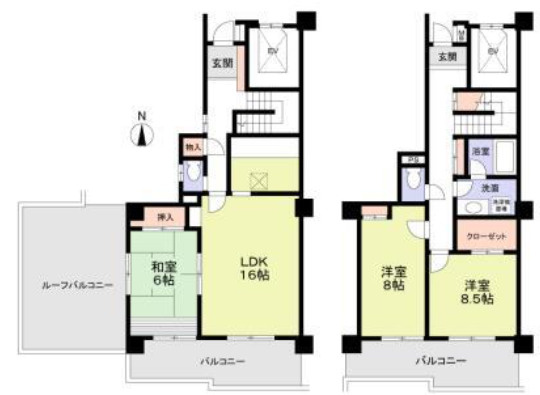 ビラ園生の間取り