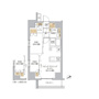 新宿区西新宿のマンションの間取り