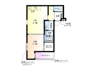 フジパレス吉田サウス 203号室の画像