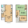 神殿戸建ての間取り