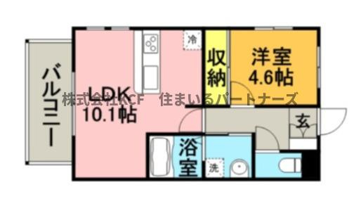 【メゾンドクレールの間取り】
