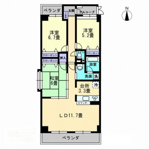 高松市松島町3丁目 6階建 築28年のイメージ