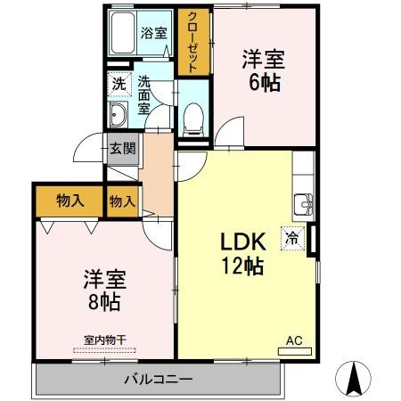 【セゾン高取北の間取り】