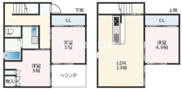 熊本市中央区水前寺4丁目&nbsp;2階建&nbsp;築6年のイメージ