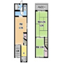 八雲北町2丁目テラス(右側)の間取り