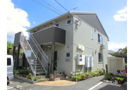 倉敷市玉島勇崎のアパートの外観