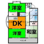 仲介手数料0円 ルピナス橘の間取り