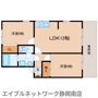 静岡市駿河区中田本町のハイツの間取り