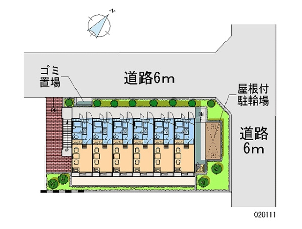パークハイムの区画図