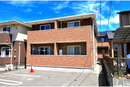 鹿児島市中山町のアパートの外観