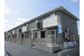 倉敷市福田町古新田のアパートの外観