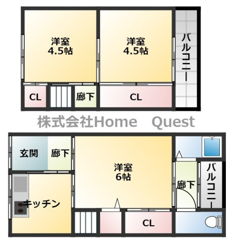 【小西貸家の間取り】