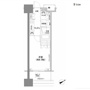 新宿区西新宿のマンションの間取り