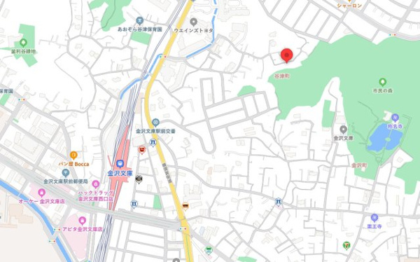 【谷津町貸家の地図】