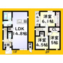 北九州市門司区中二十町の戸建ての間取り
