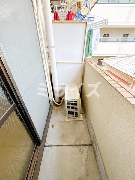 清和ハイツのバルコニー