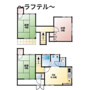 西所沢一丁目貸家の間取り