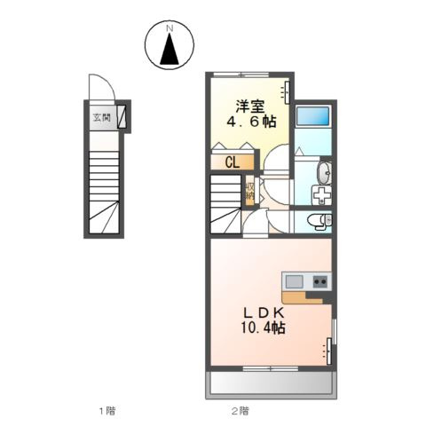 大垣市中野町5丁目&nbsp;2階建&nbsp;築9年のイメージ
