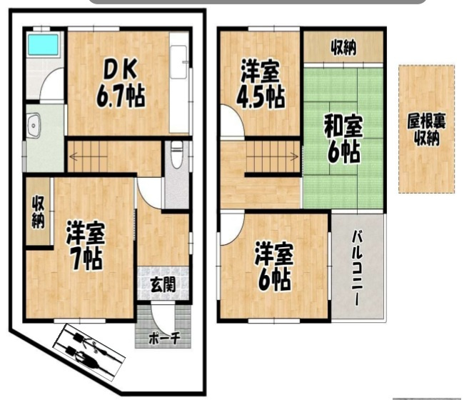 間取り：227101535277