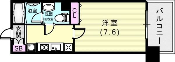 インベスト神戸エアフロントの間取り