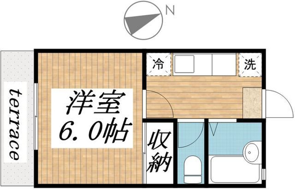 ハイツバンブー2の間取り